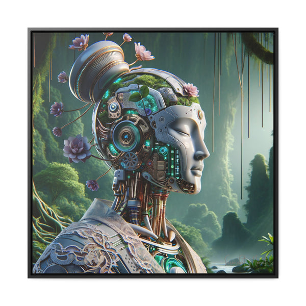 Buddha's Bionic Bride: A Cybernetic Symphony in Porcelain - AI Art