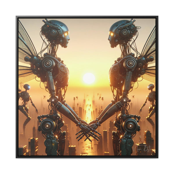 Dawn of Affection: An A.I. Love Story in a Futuristic Metropolis - Cyber Art - My Divine Hands