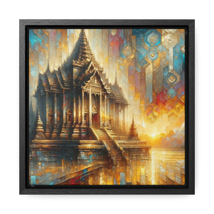 Dawn of Opulence: An Ancient Temple in Vivid Spectacle - Abstract Painting - My Divine Hands