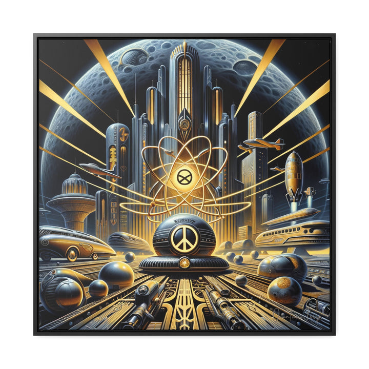 Luminous Utopia: An Atomic Age Allegory of Peace and Love - Atompunk Art - My Divine Hands