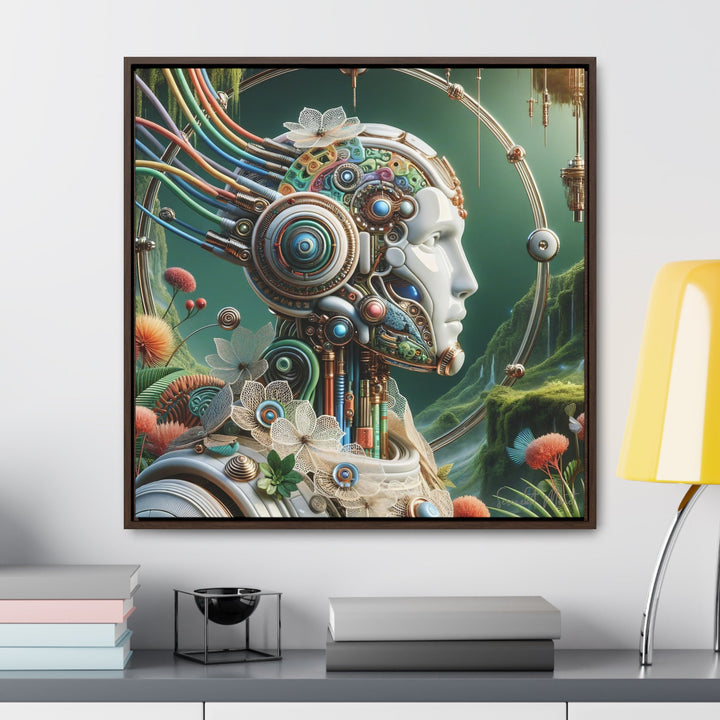 Porcelain Automaton Amidst Cybertropic Eden in 8K Splendor - AI Art - My Divine Hands