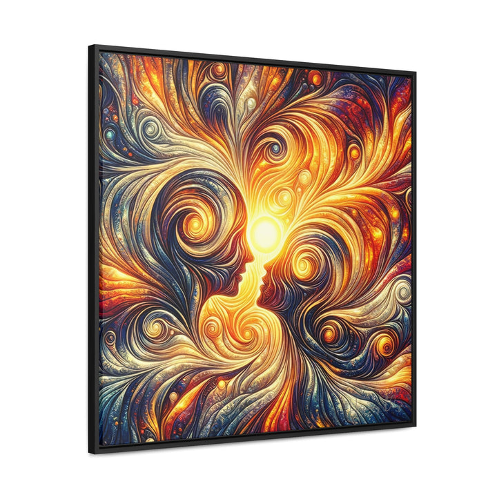 Radiant Embrace: Metallic Alchemy of Unconditional Love - Abstract Art - My Divine Hands