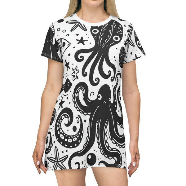 Sea Creatures - Sensory T-Shirt Dress - My Divine Hands