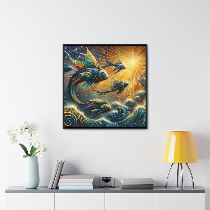 Sunset Spectacle of Prehistoric Abstract Marine Fantasia - Abstract Art - My Divine Hands
