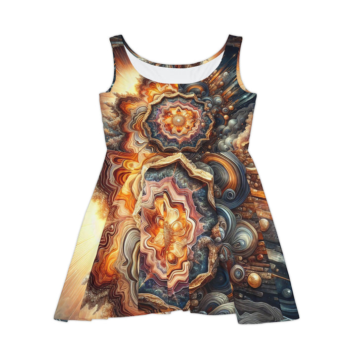 Techtonic Sunrise - Women's Skater Dress - My Divine Hands