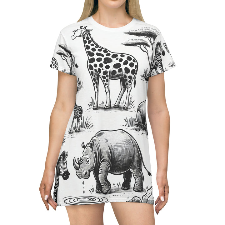 Zoo Animals - Sensory T-Shirt Dress - My Divine Hands